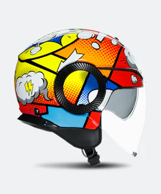 agv groovy helmet Pista GP RR Italia Carbonio Forgiato Motor Psycho Sport The micrometric steel fastening system makes securing it quick and safe AGV StreetModular Mono Modular Helmet