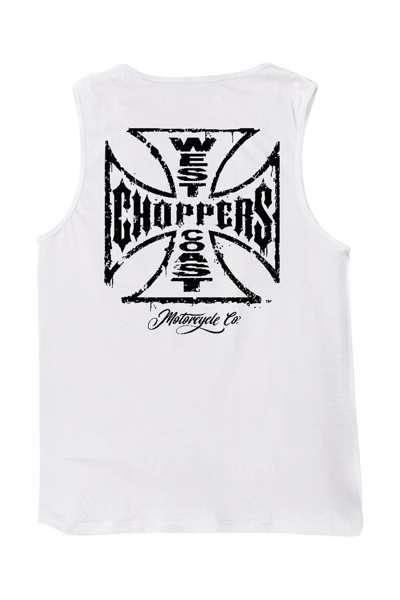 Canotta West Coast Choppers Worn Cross Wifebeater