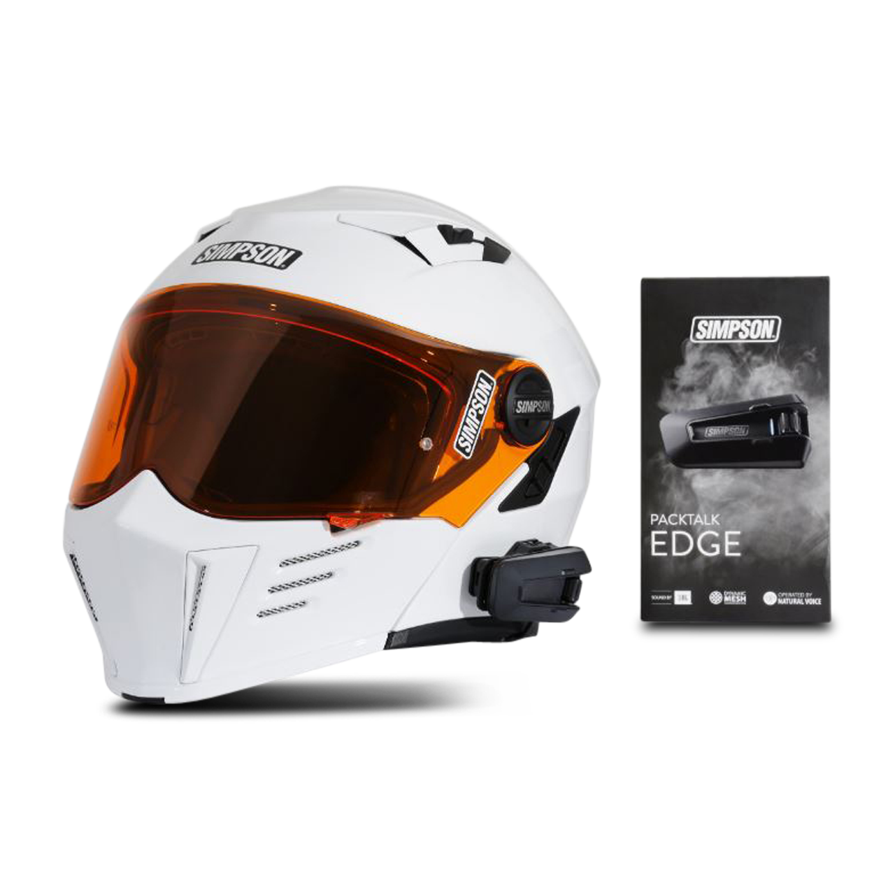Sistema de Intercomunicador Simpson PackTalk Edge Negro