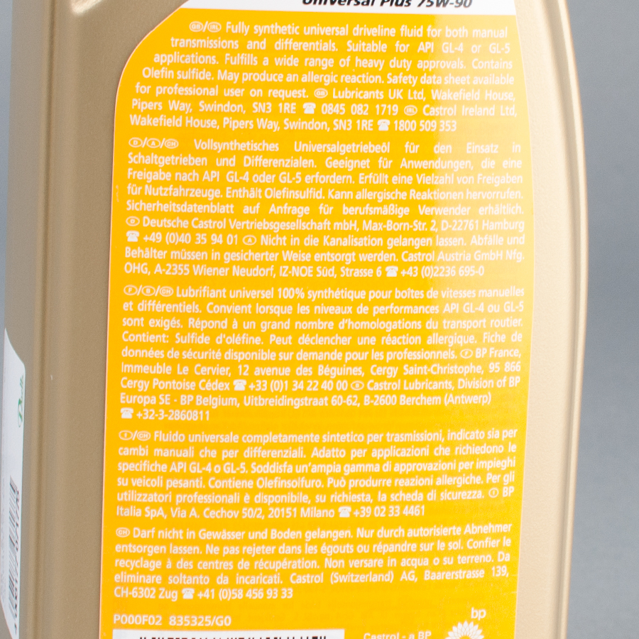 Castrol Syntrax Aceite de Transmisión