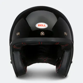 bell custom 500 open-face motorcycle helmet Six Day Steve McQueen Small / Blue/White This helmet features a low Bell Custom 500 Open Face