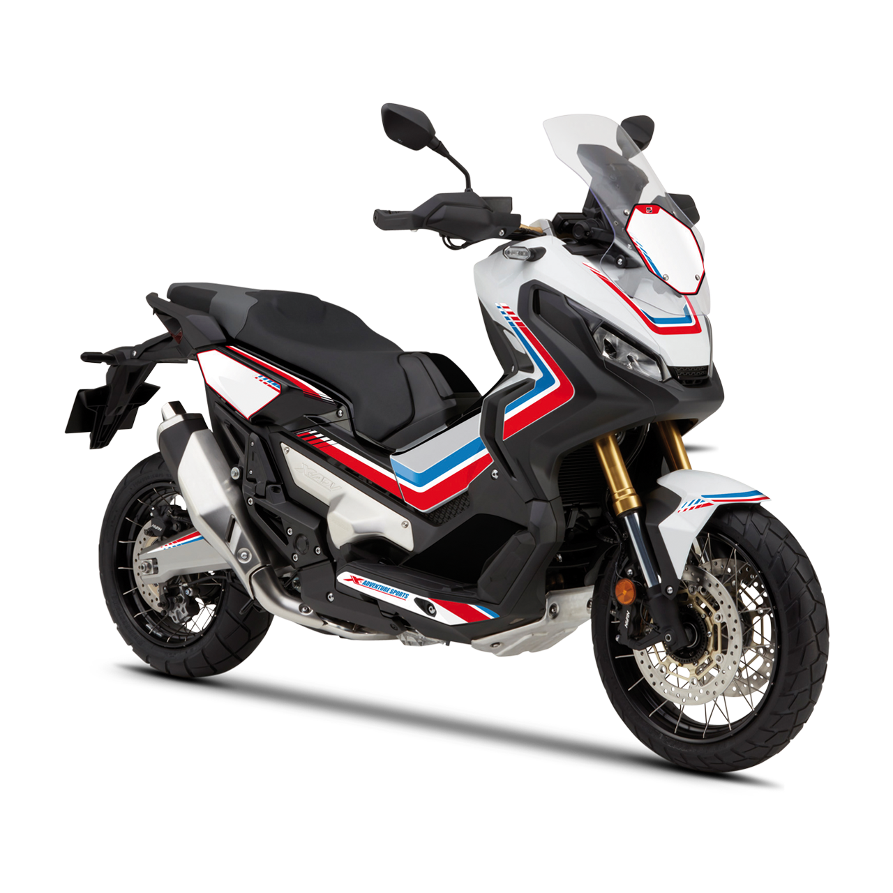 Sticker en Beschermingsset Uniracing Volledige X-Adventure Sport Rood-Blauw-Wit