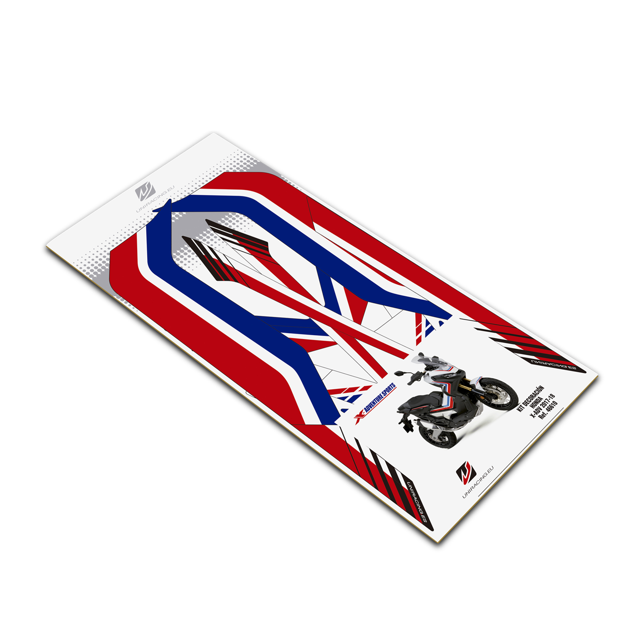 Stickerset Uniracingc X-Adventure Sports Rood-Blauw-Wit