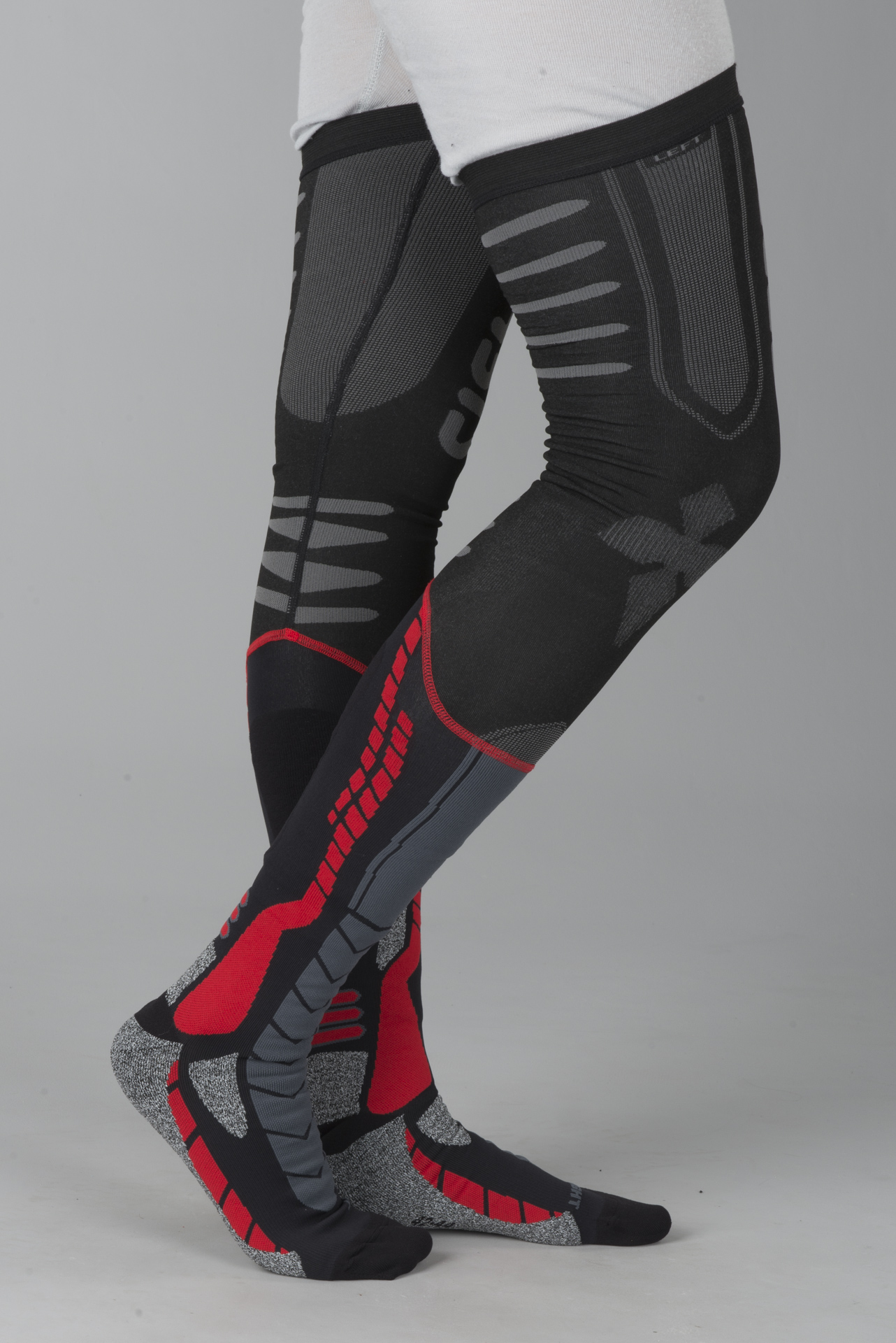 Calcetines Acerbis X-Leg Pro Negro-Rojo