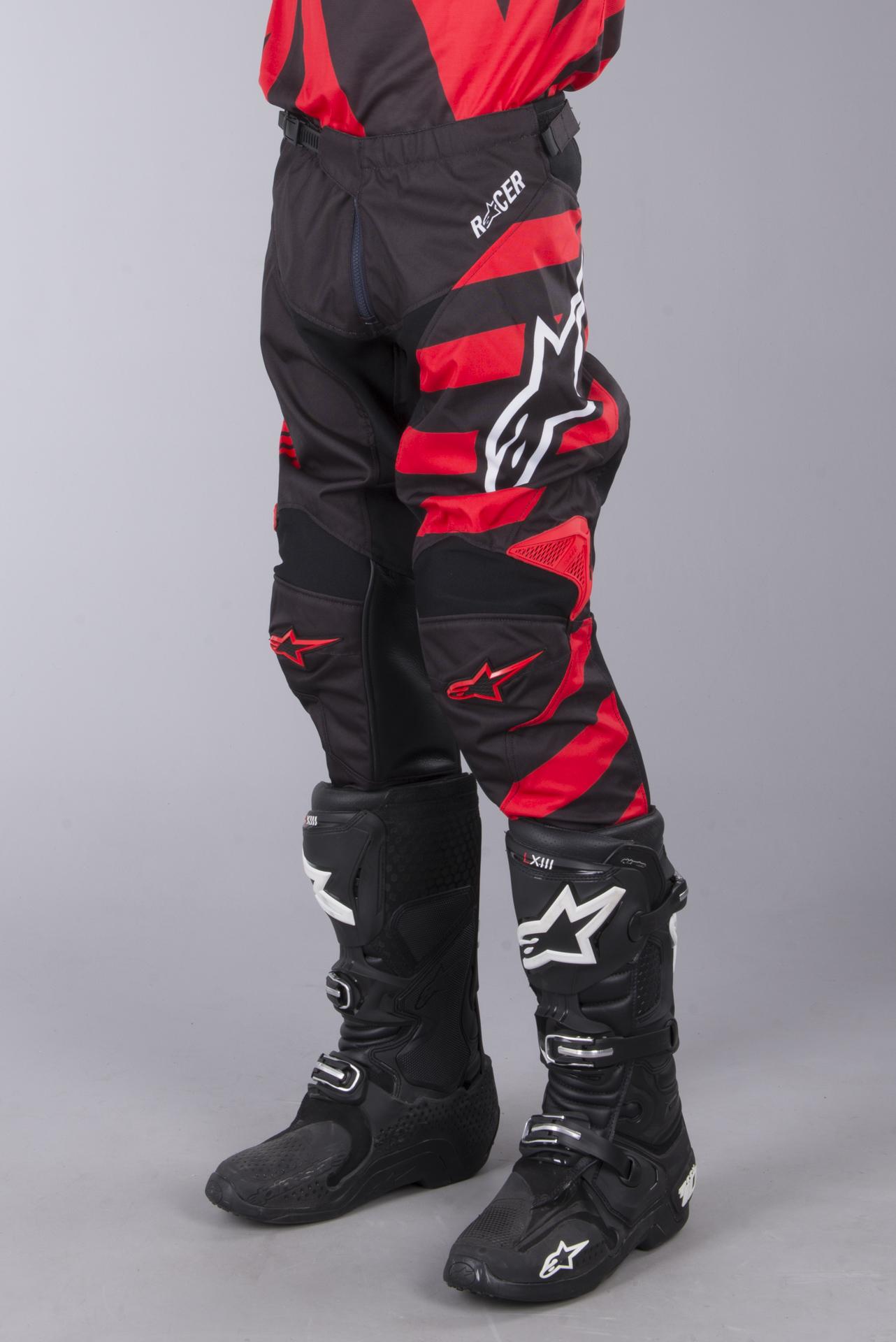 2018 Alpinestars Racer FLAGSHIP Red White Black Motocross Gear