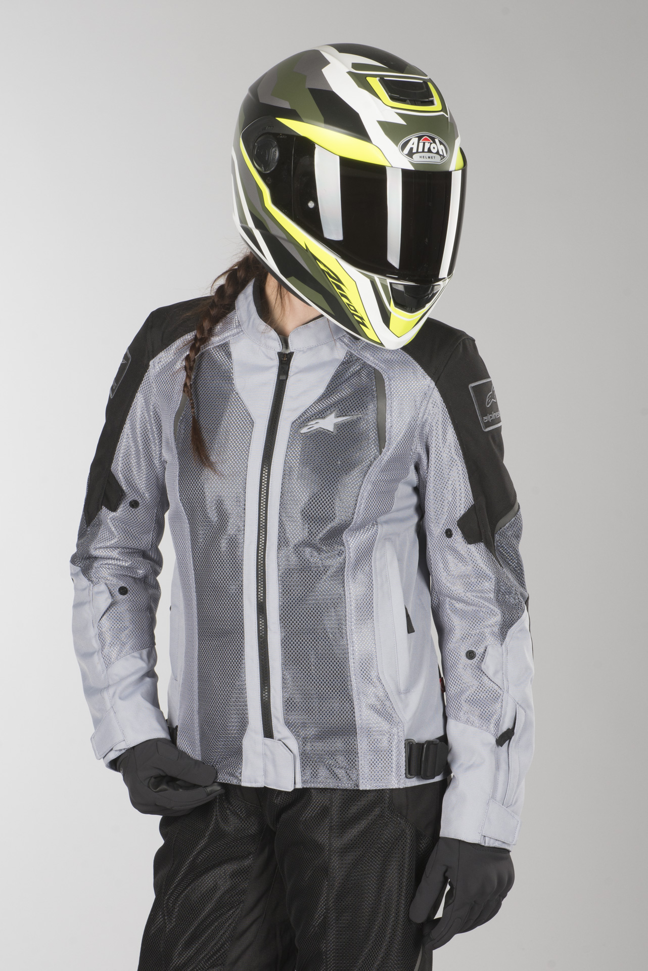 Jakke Dame Alpinestars Stella Wake Air Svart Grå Jakke Dame Alpinestars Stella Wake Air Svart Grå