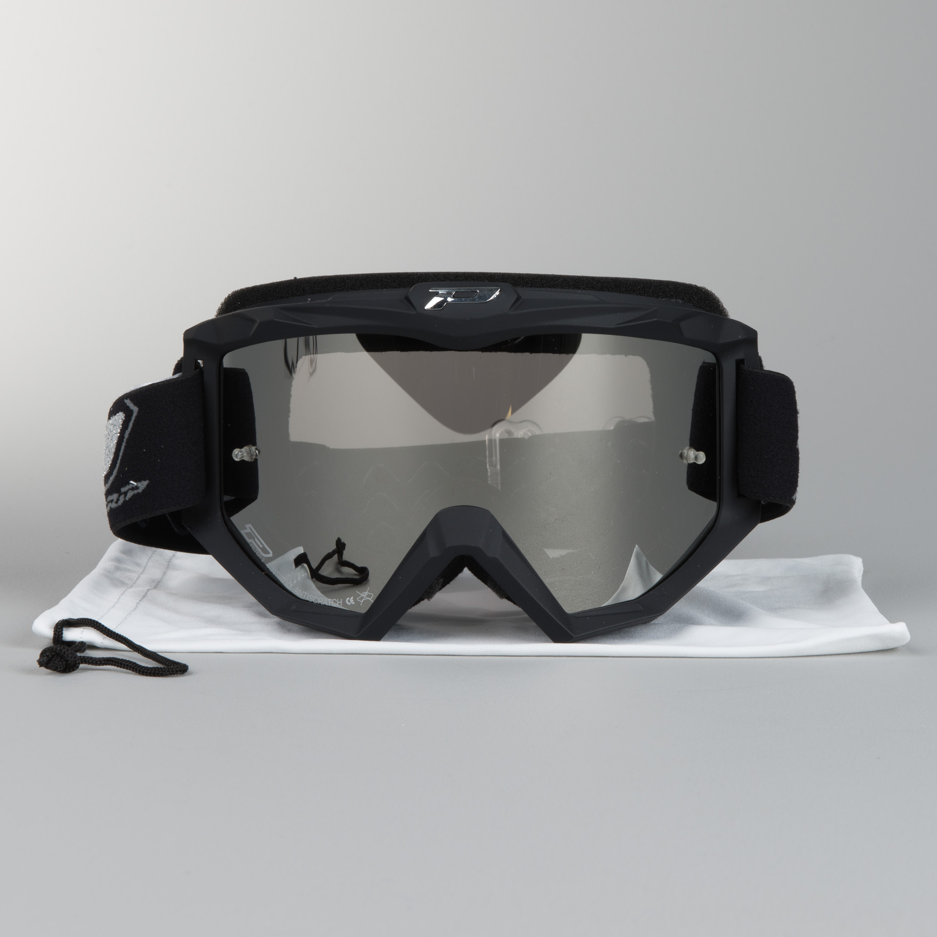 ProGrip 3204 MX Goggle Matte Black/Silver Mirror