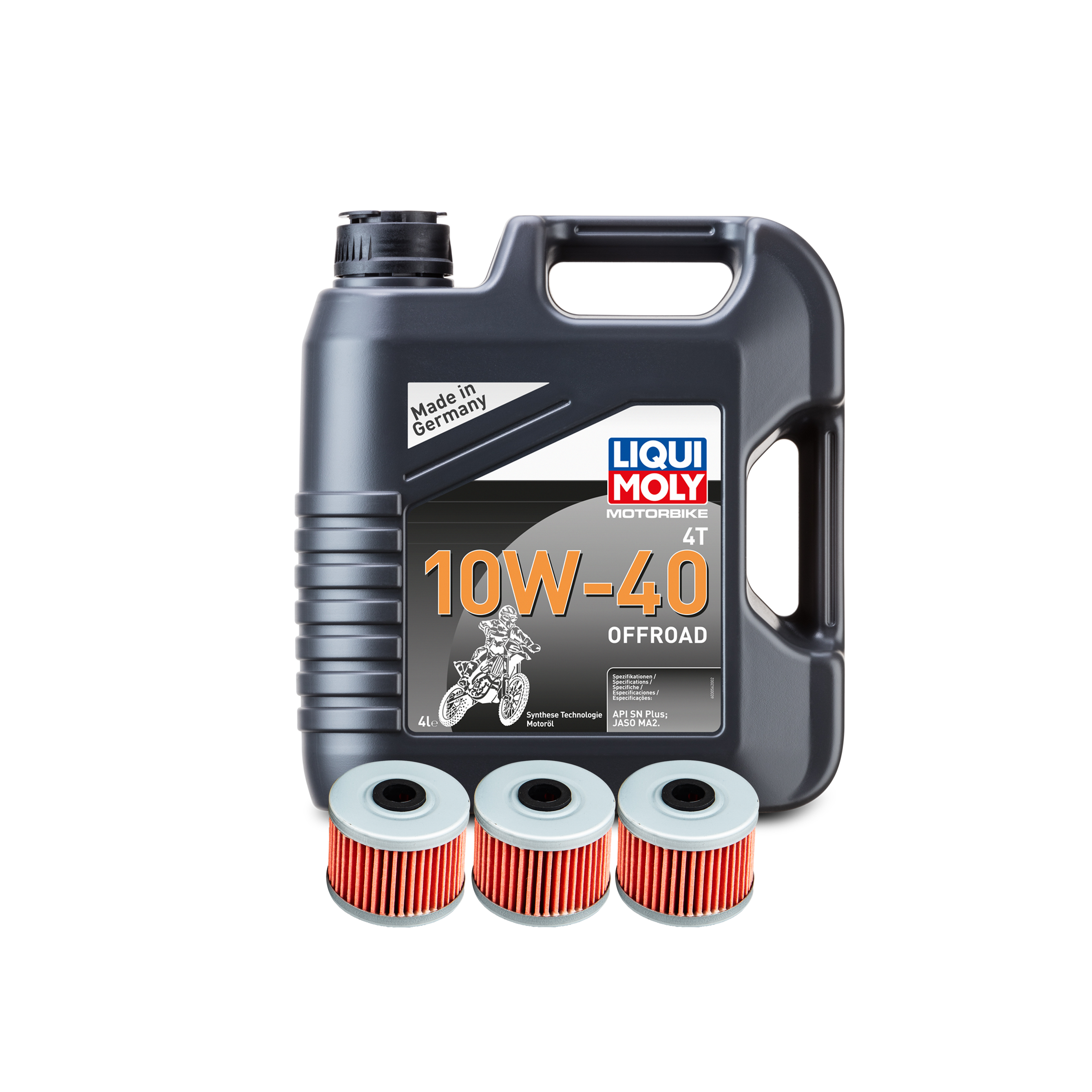 Motorolie LIQUI MOLY Offroad 4L + Oliefilter Proworks 3-Pack