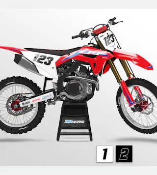 Stickerset 24MX 2021 met Naam & Nummer