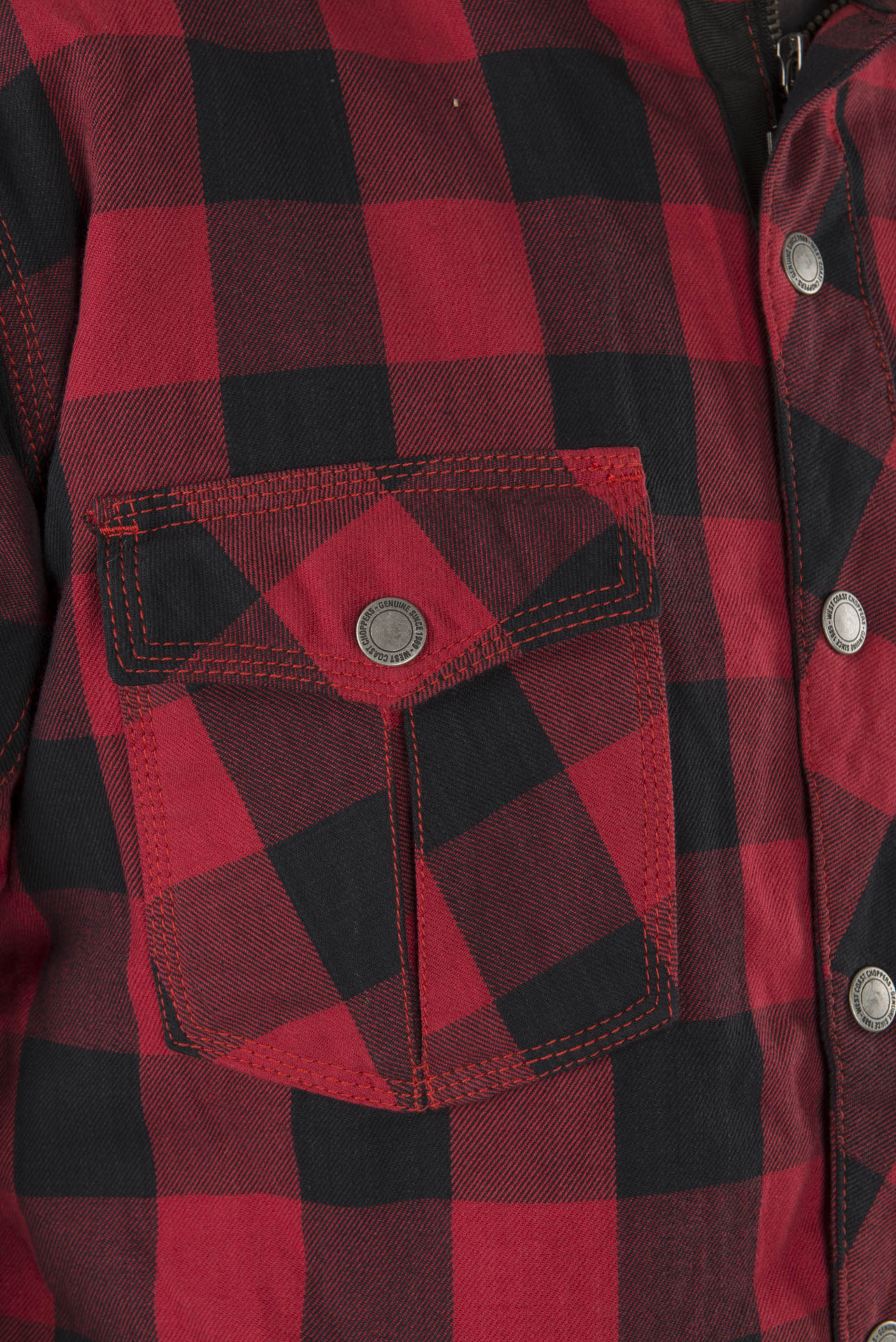 West Coast Choppers Dominator Aramid Riding Flanel Shirt