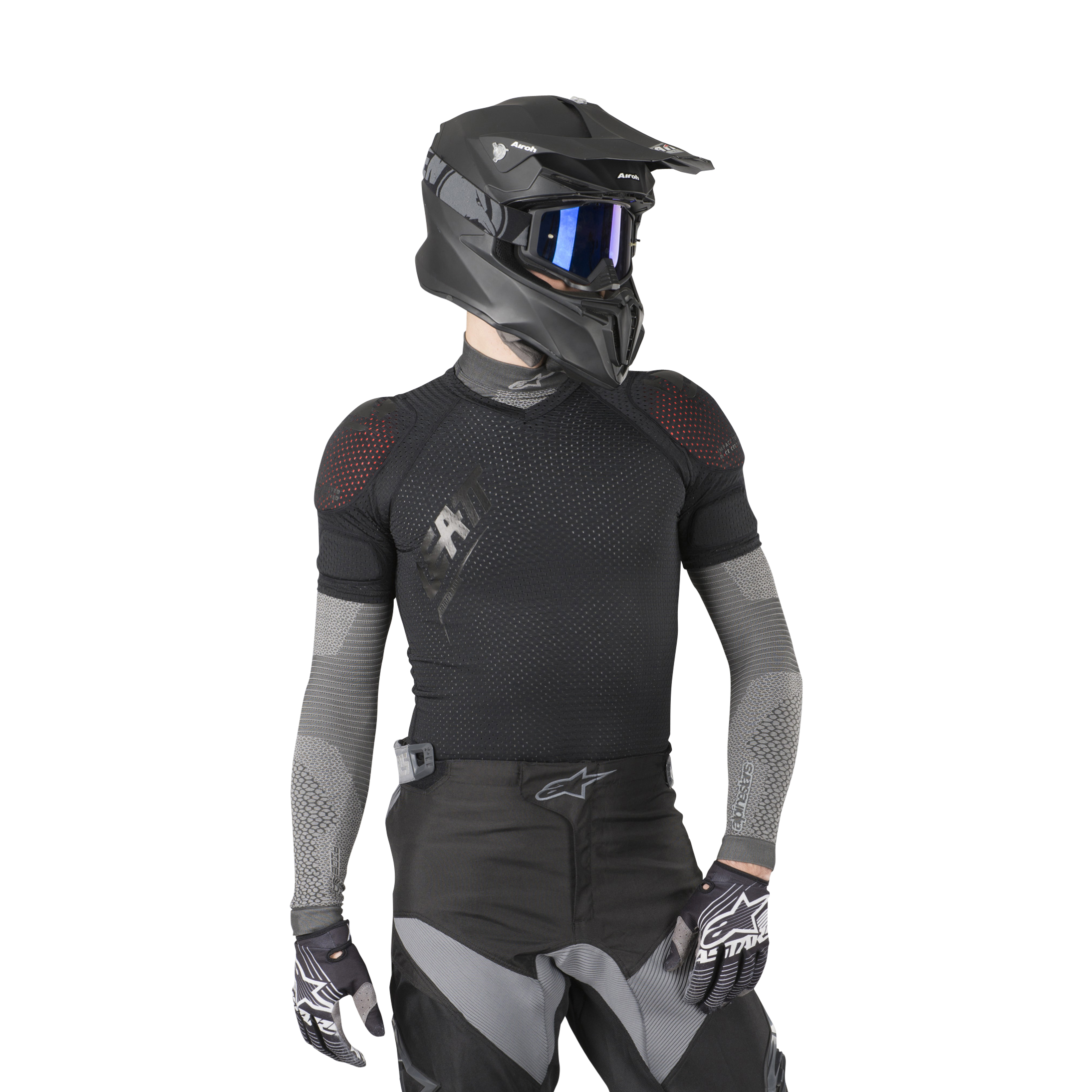 Leatt リアット 3DF Airfit Lite Shoulder プロテ Leatt 3DF AirFit Lite Shoulder Protection Top | 24MX