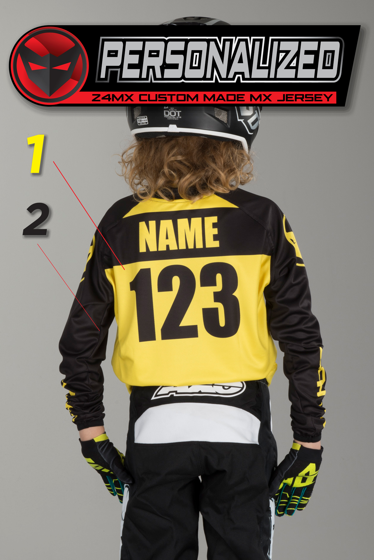24MX  Personalised Youth PURE Jersey