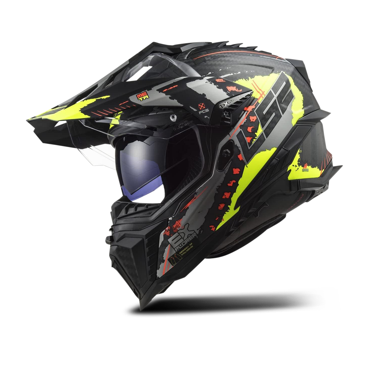 Adventurehjelm LS2 MX701 Explorer C Extend