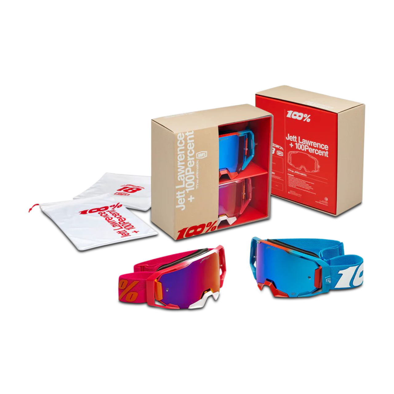 100% ARmatic MX/MTB Goggles - Jett Lawrence Limited Edition Pack