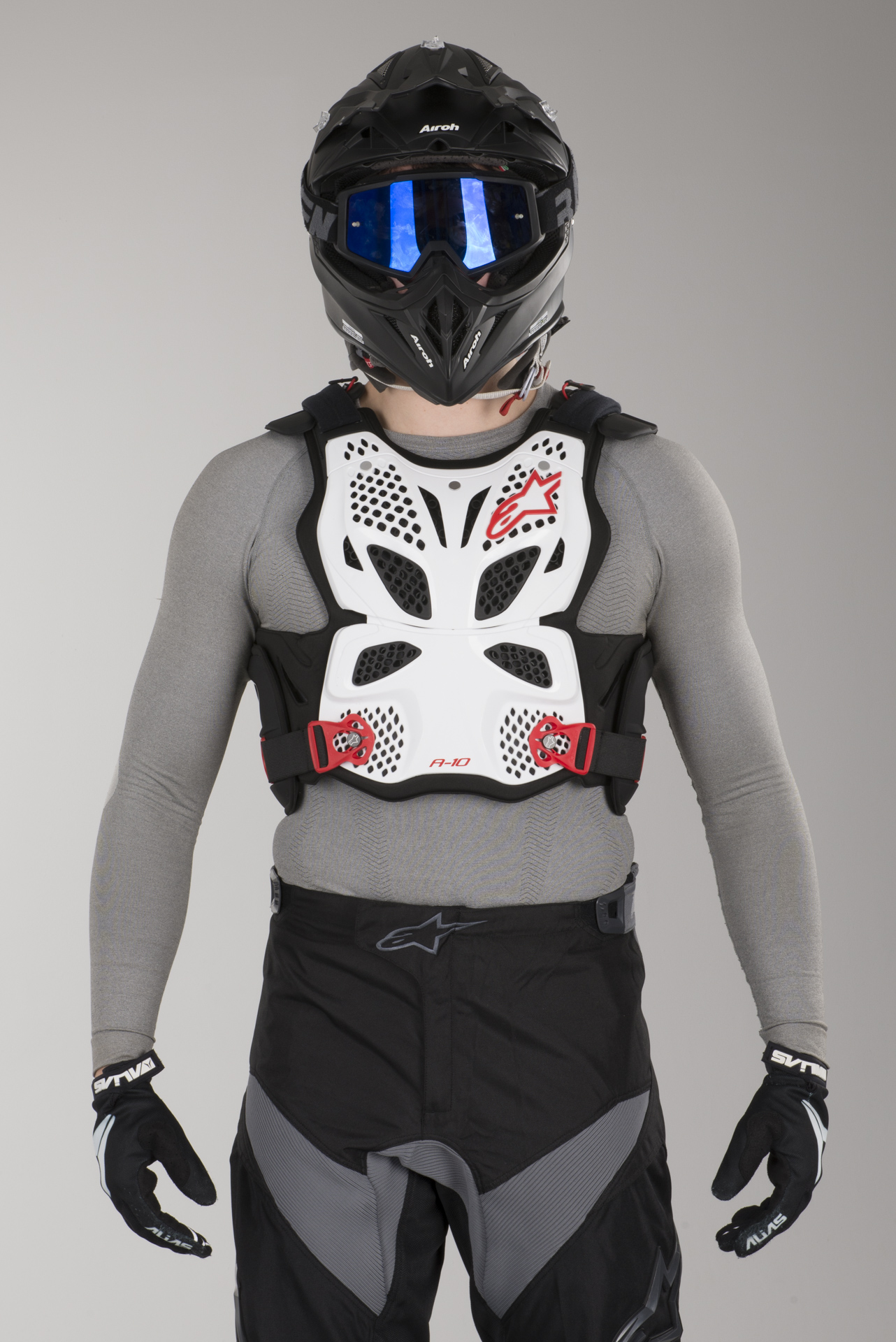 Alpinestars Pro Bionic Neck Support X-Small//Medium//Black//White