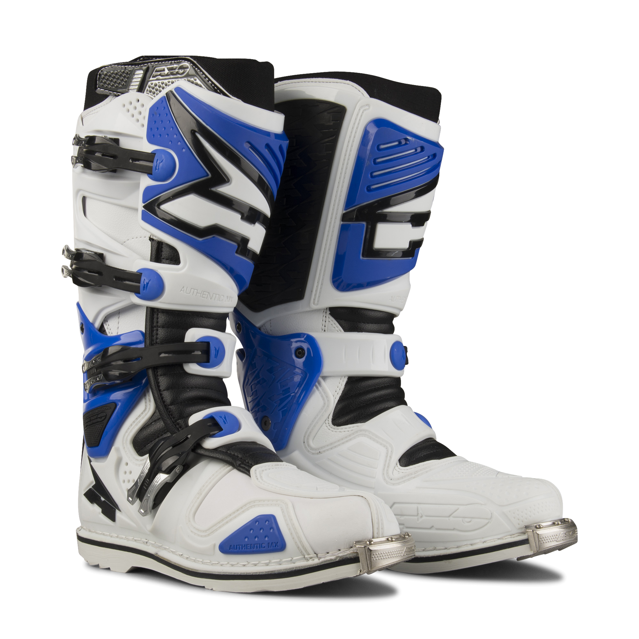 AXO A2 MX Boots White \u0026 Blue - Now 40 