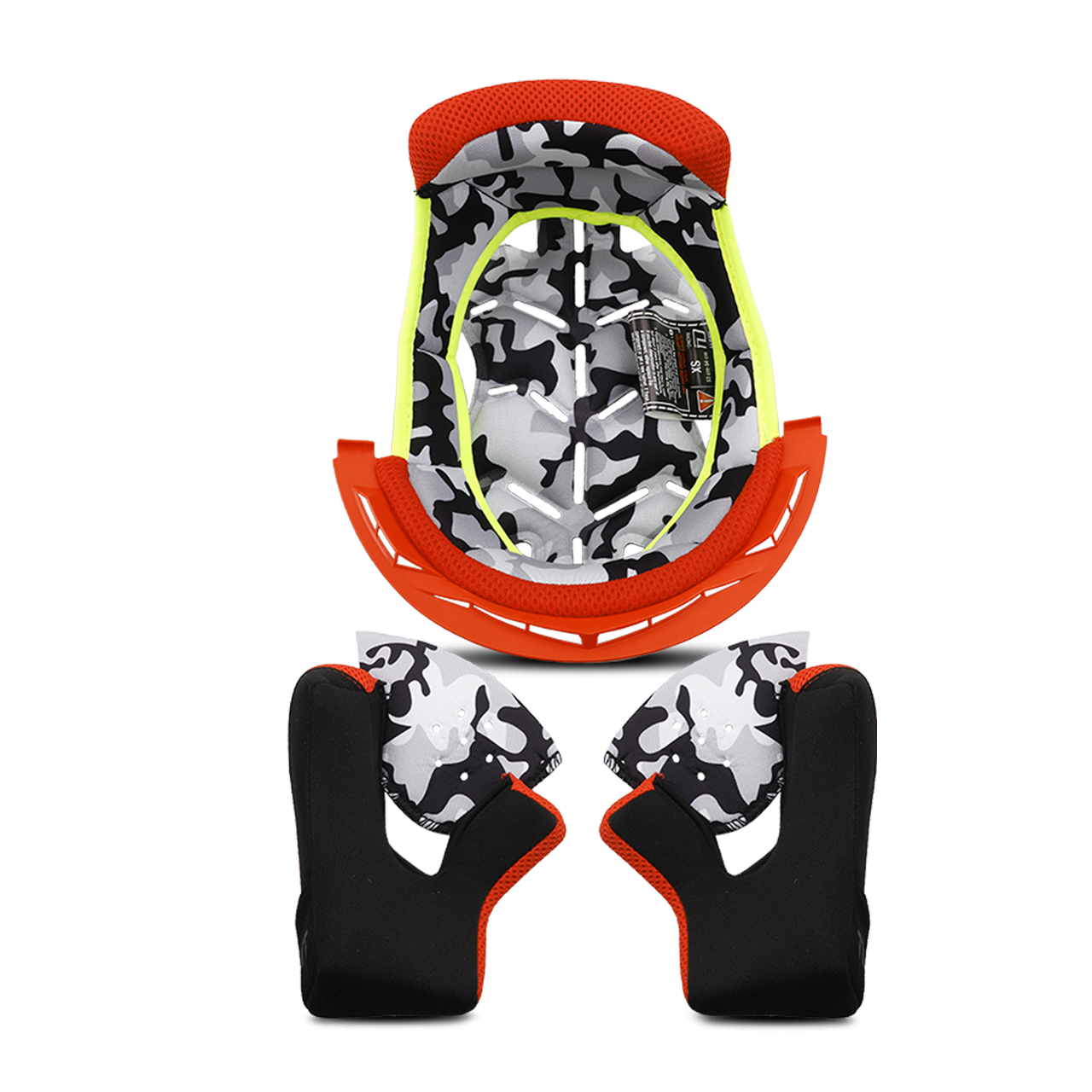 Forro Casco LS2 MX437 EVO Naranja Fluo 