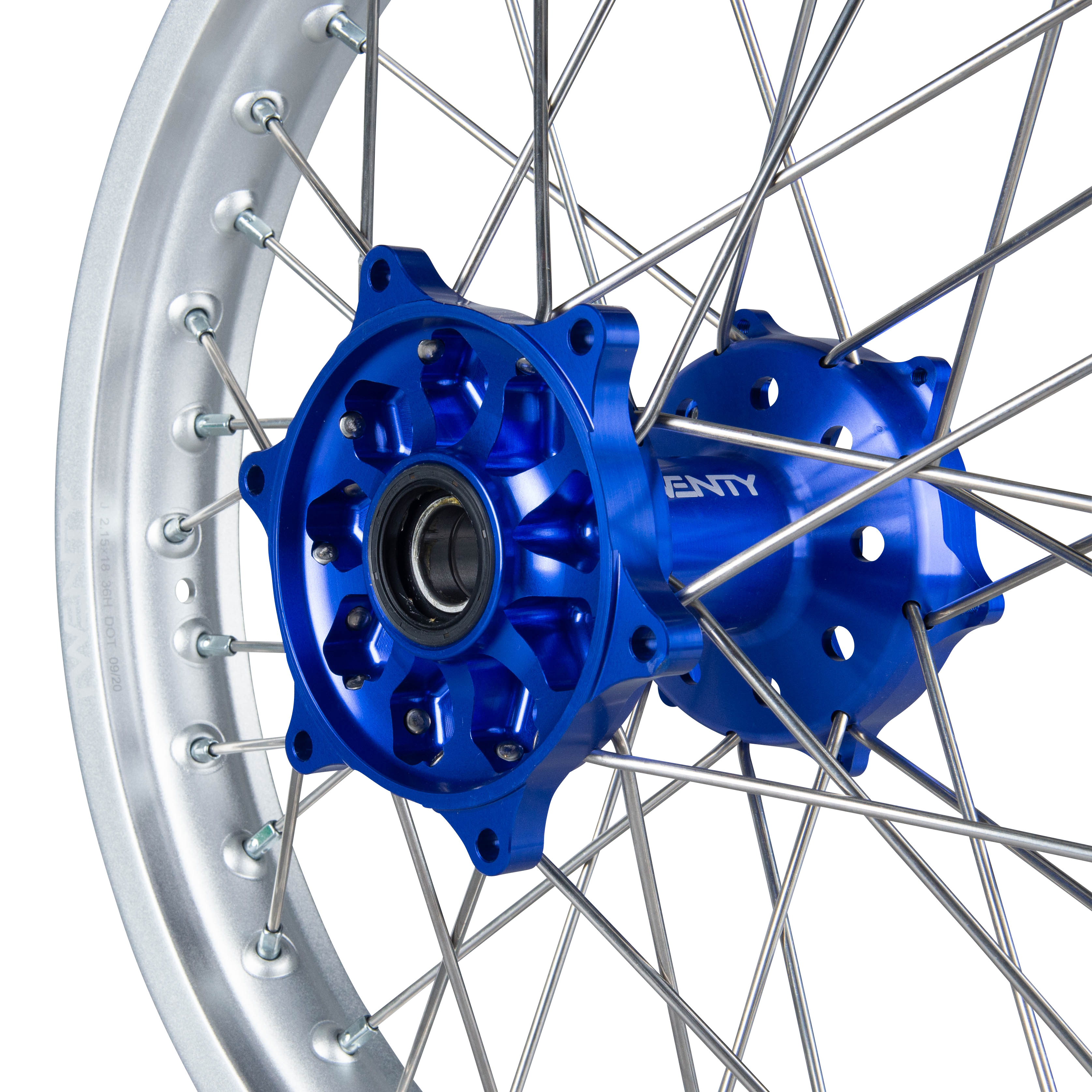 Twenty MX Rear Wheel Silver-Blue 18"