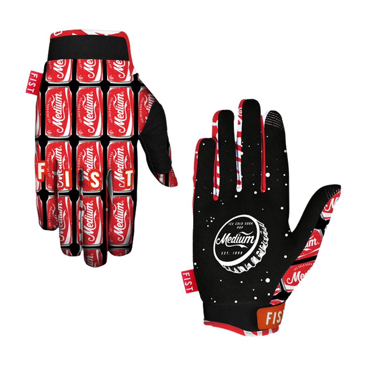 Fist Strapped MX Gloves Dalmation