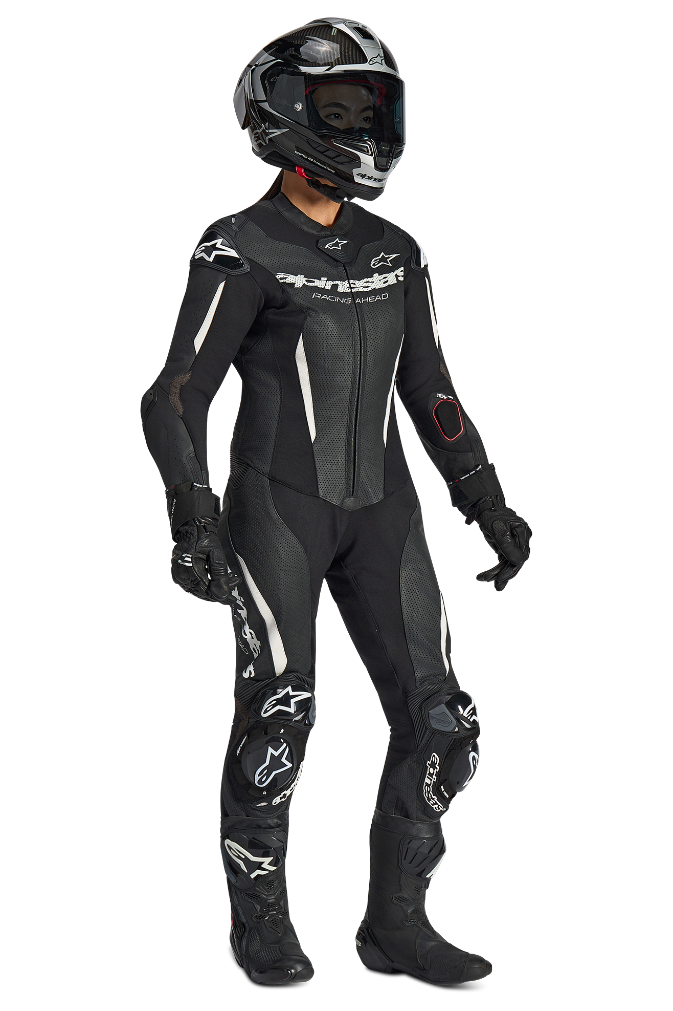 Mono De Cuero Para Moto De 1 Pieza Para Mujer Alpinestars Stella GP-R7