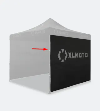 Zidovi Šatora XLMOTO Crni 3 Kom