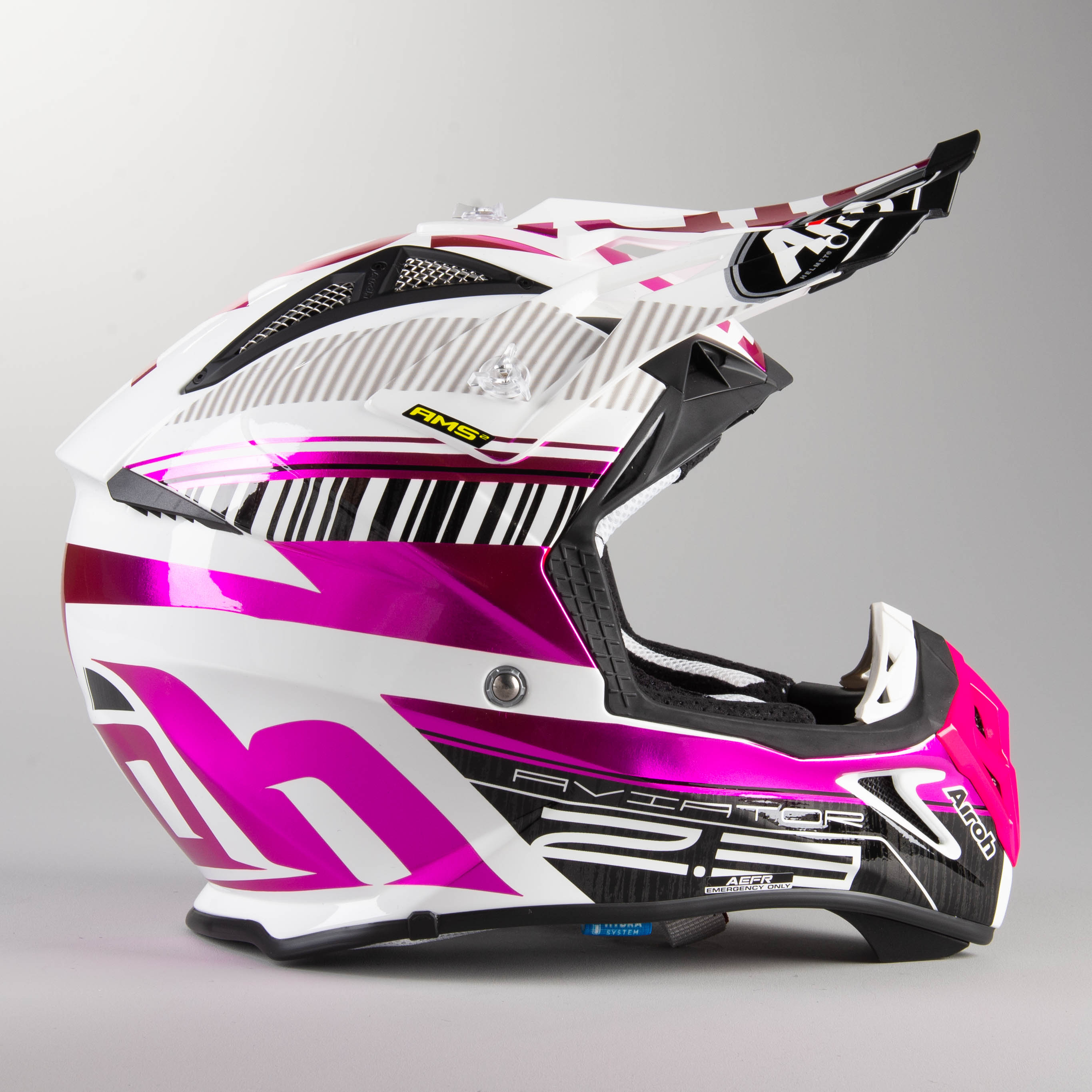 CASCO AIROH AVIATOR 2.3 NOVAK CHROME PINK M