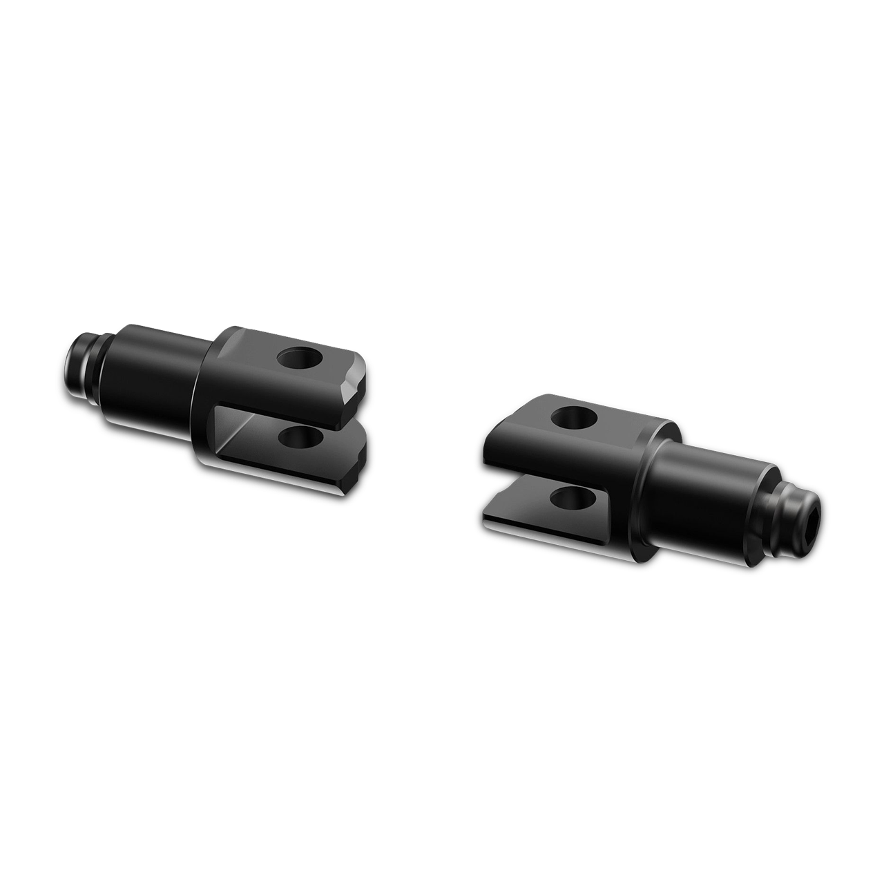 Montageset voor Voetsteunen Rizoma Zwart 18 mm