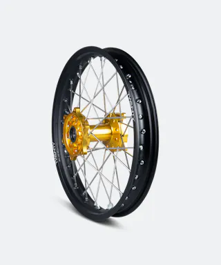 Cross Achterwiel Twenty Zwart-Goud 18"