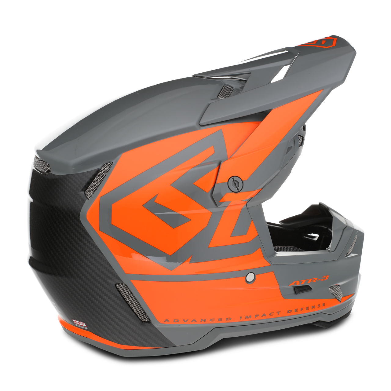 Crosshelm Kinderen 6D ATR-3Y Hex Glanzend