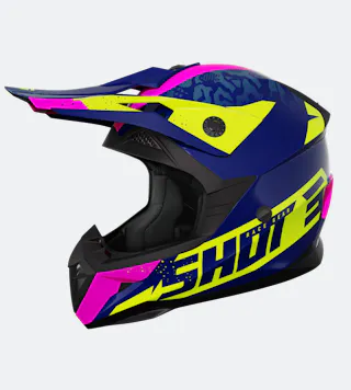 Casco de Cross Niño Shot Pulse Airfit Neón