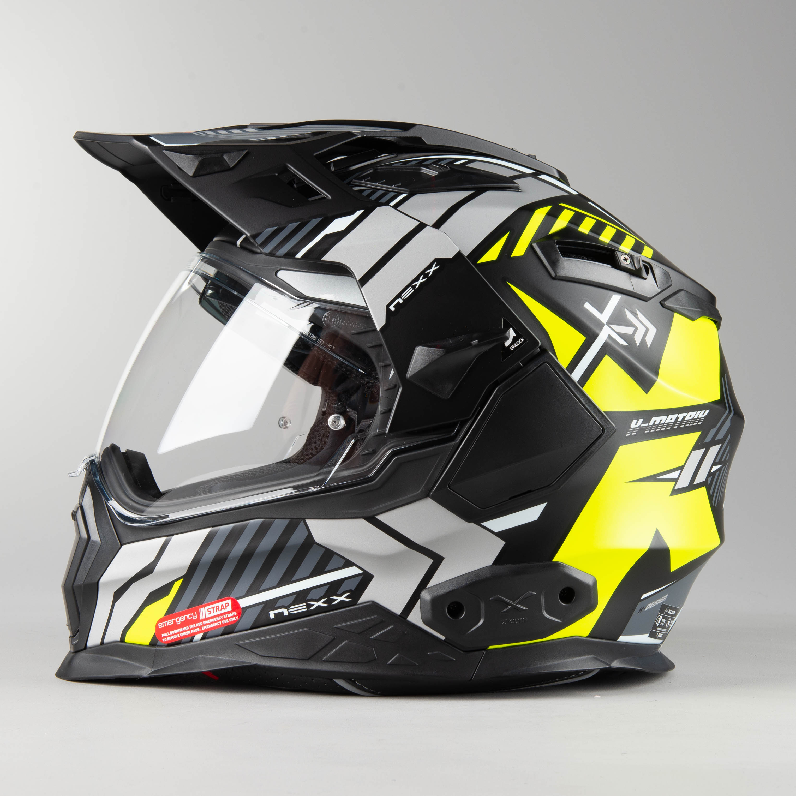 Nexx X.WED2 Wild Country Adventure Helmet Matte BlackNeon Yellow Now