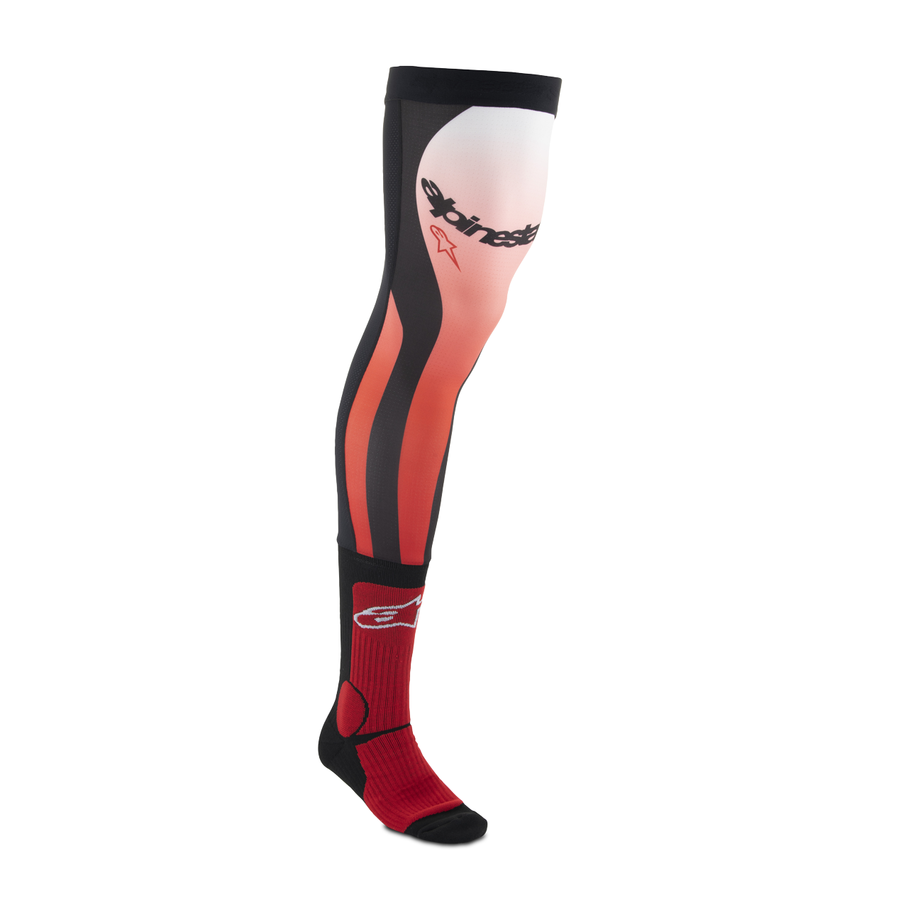 Calcetines de Cross Alpinestars Rodillera Rojo-Blanco