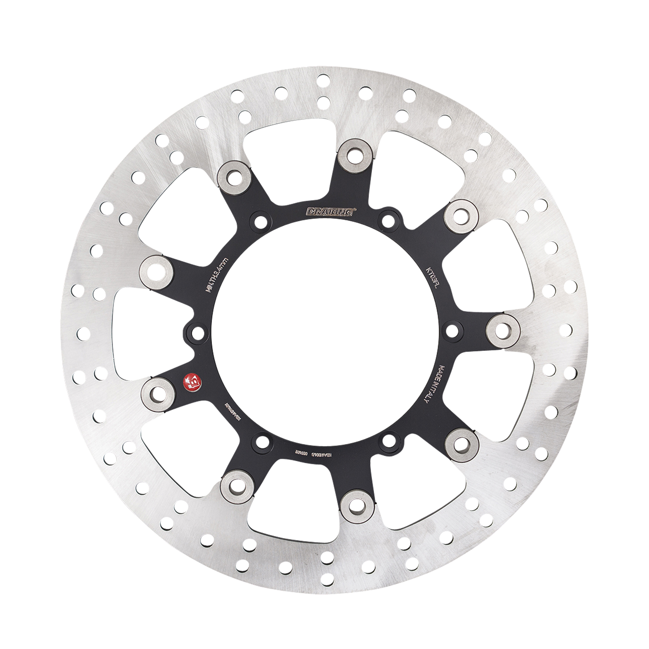 Remschijf Voor Braking Round Floating Steel Ø300