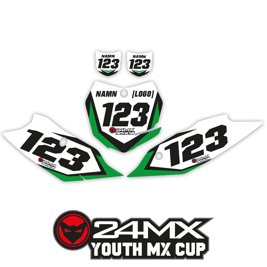 Adhesivos Portanúmeros 24MX Youth MX Cup