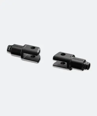 Montageset voor Voetsteunen Rizoma Touring/Rally Zwart 22 mm