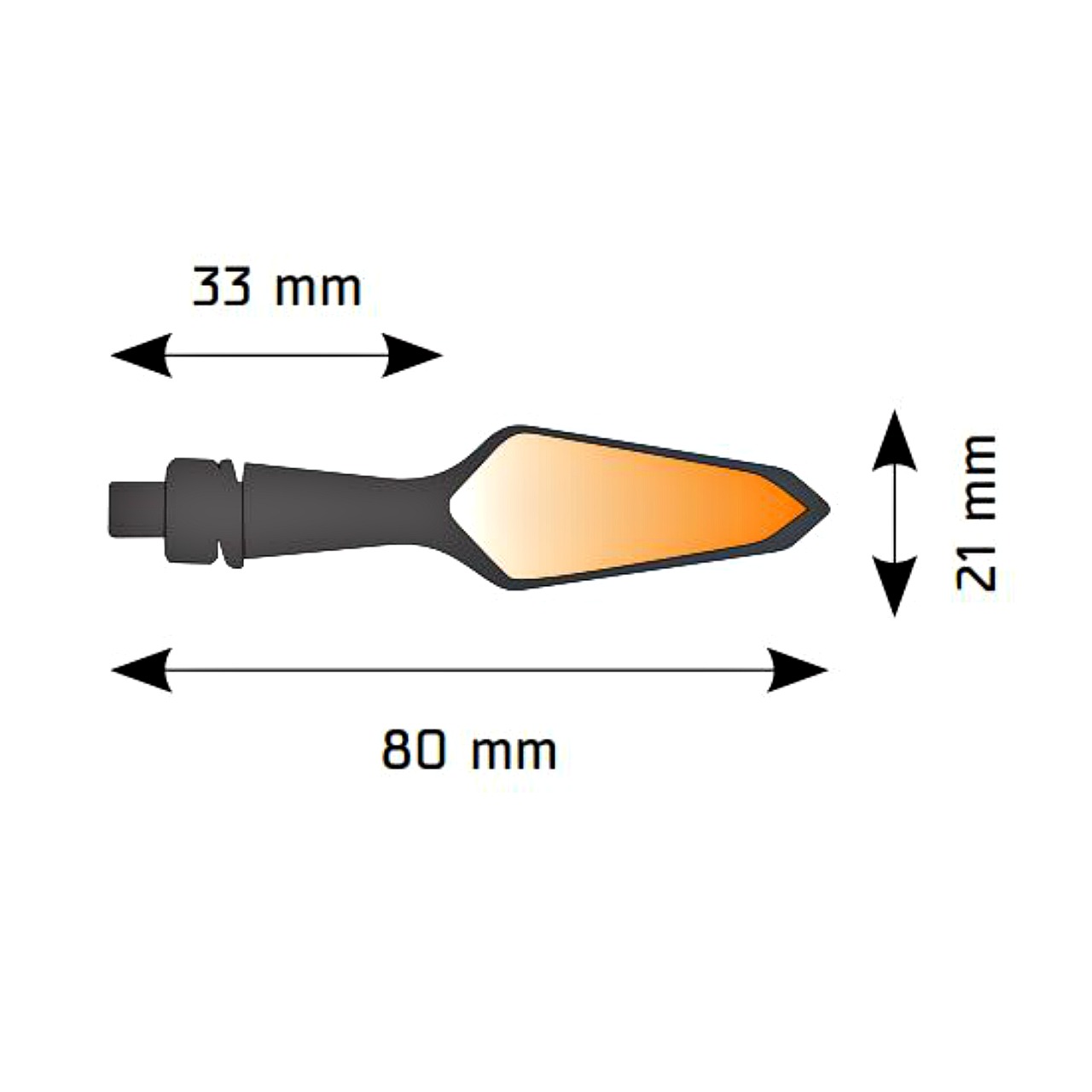 Booster GVX Mini Indicators Black