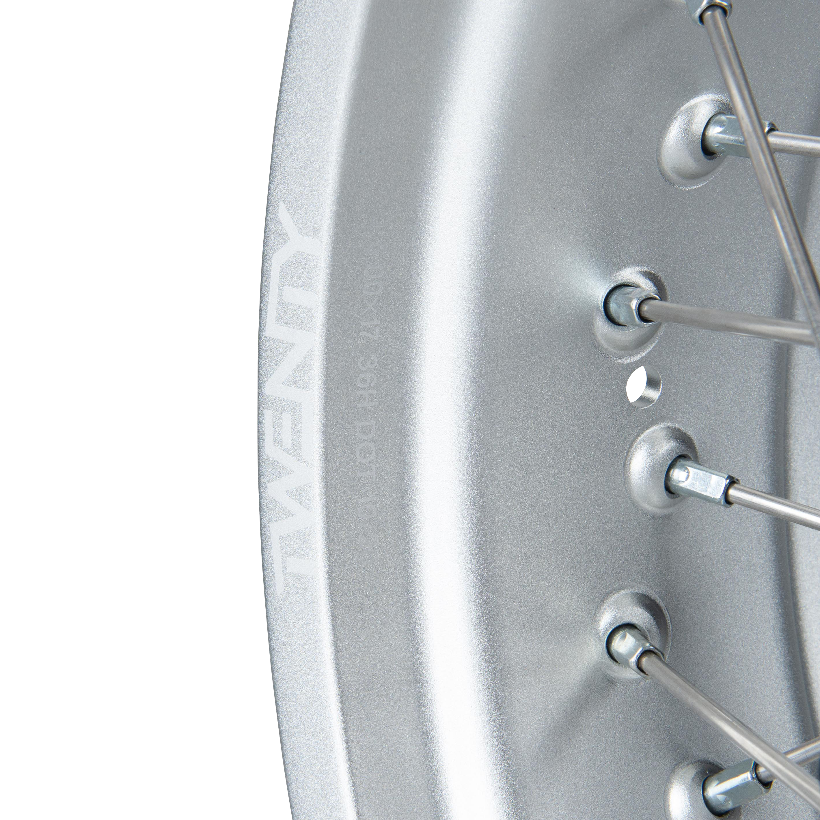 Twenty Supermotard Rear Wheel Silver-Black 17"