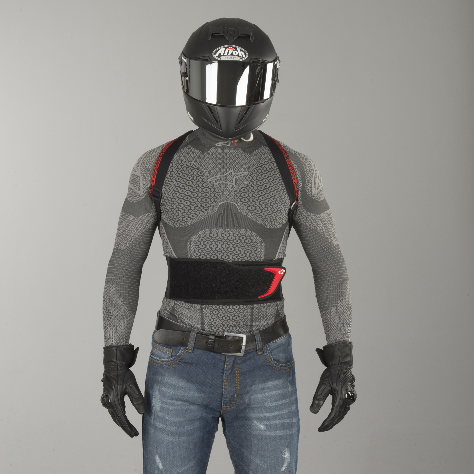 Protector de Espalda Alpinestars Nucleon KR-1 Negro//Ahumado//Rojo XL