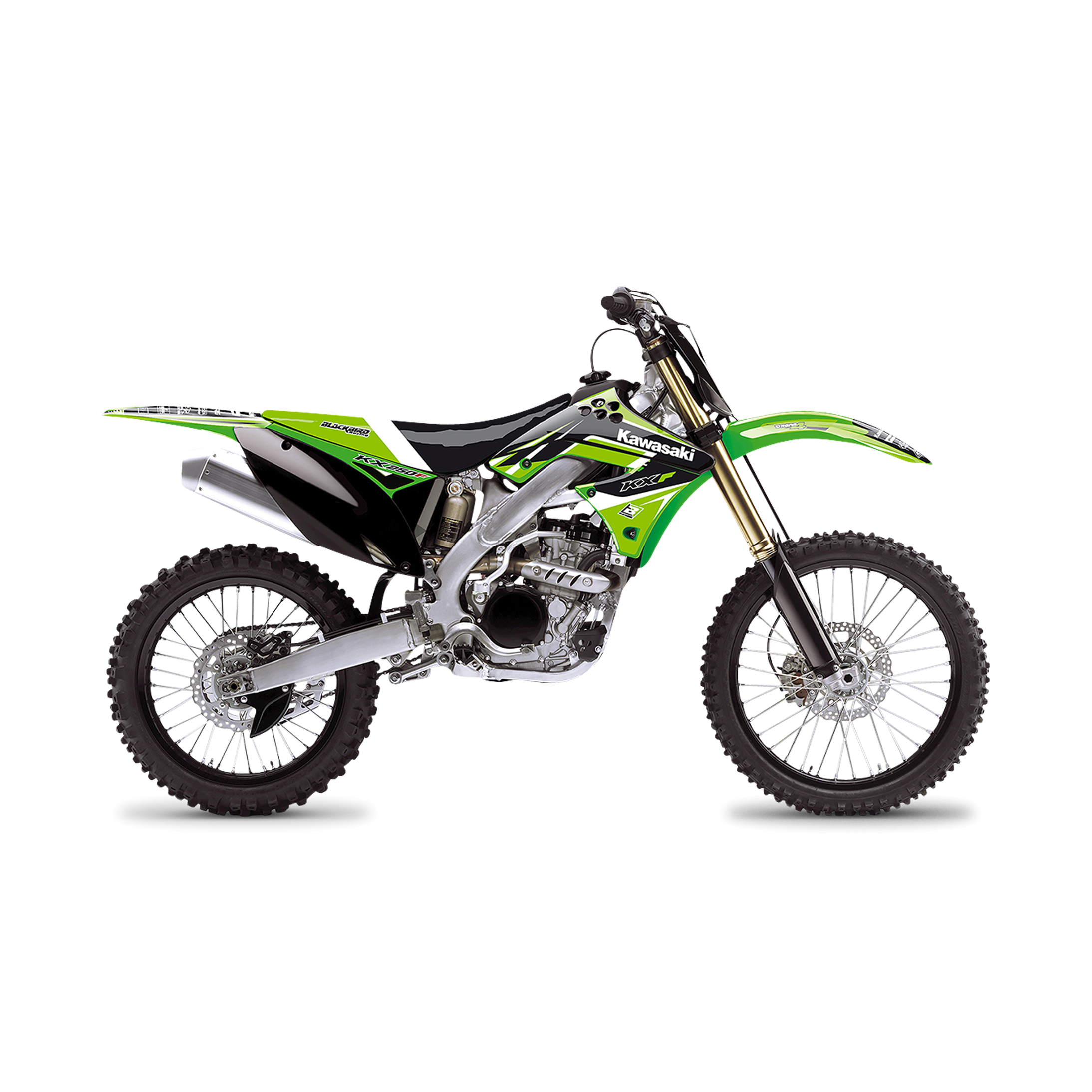 Kit Completo de Adhesivos + Funda de Asiento Blackbird Dream 4 Verde-Negro-Blanco