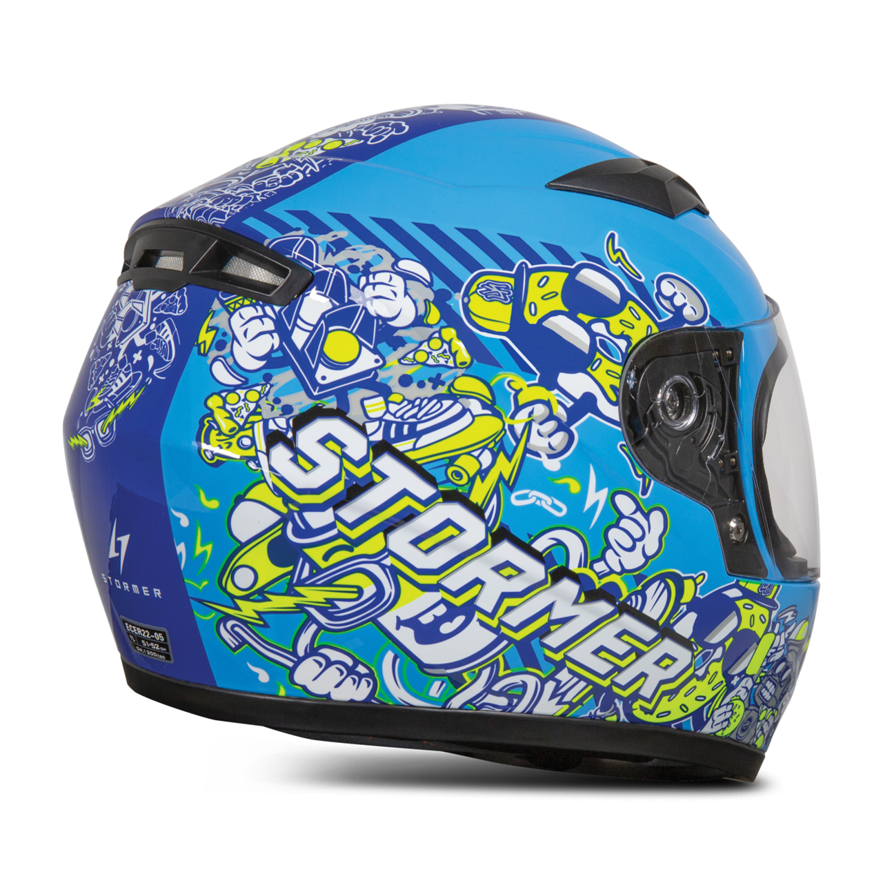 Casco Integral para Niño Stormer Rule Doodle