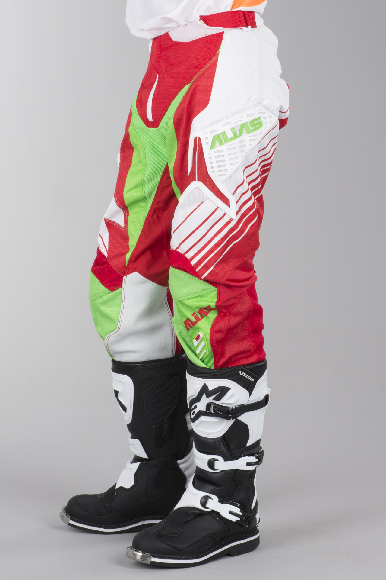 red motocross pants