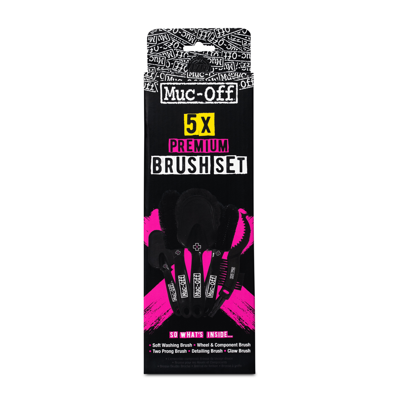 Muc-Off 5x Premium Brush Kit