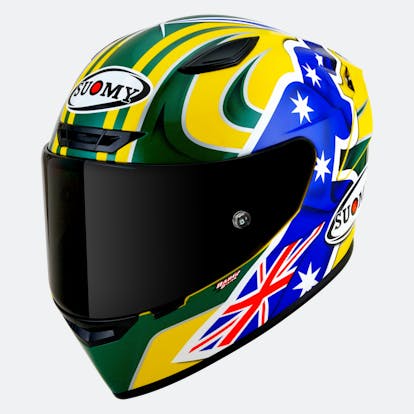 Suomy Track 1 Full Face Helmet Troy Bayliss Replica 2005 Lowest