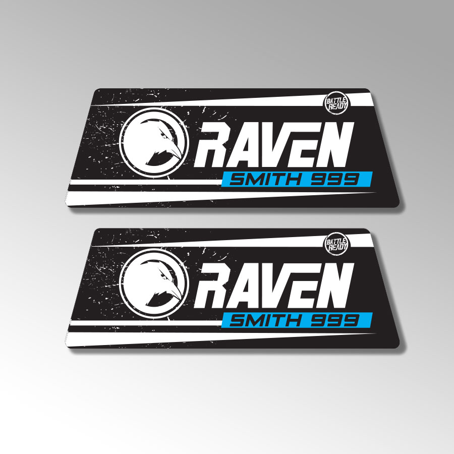 24MX Personalised Stickers for Raven Stand