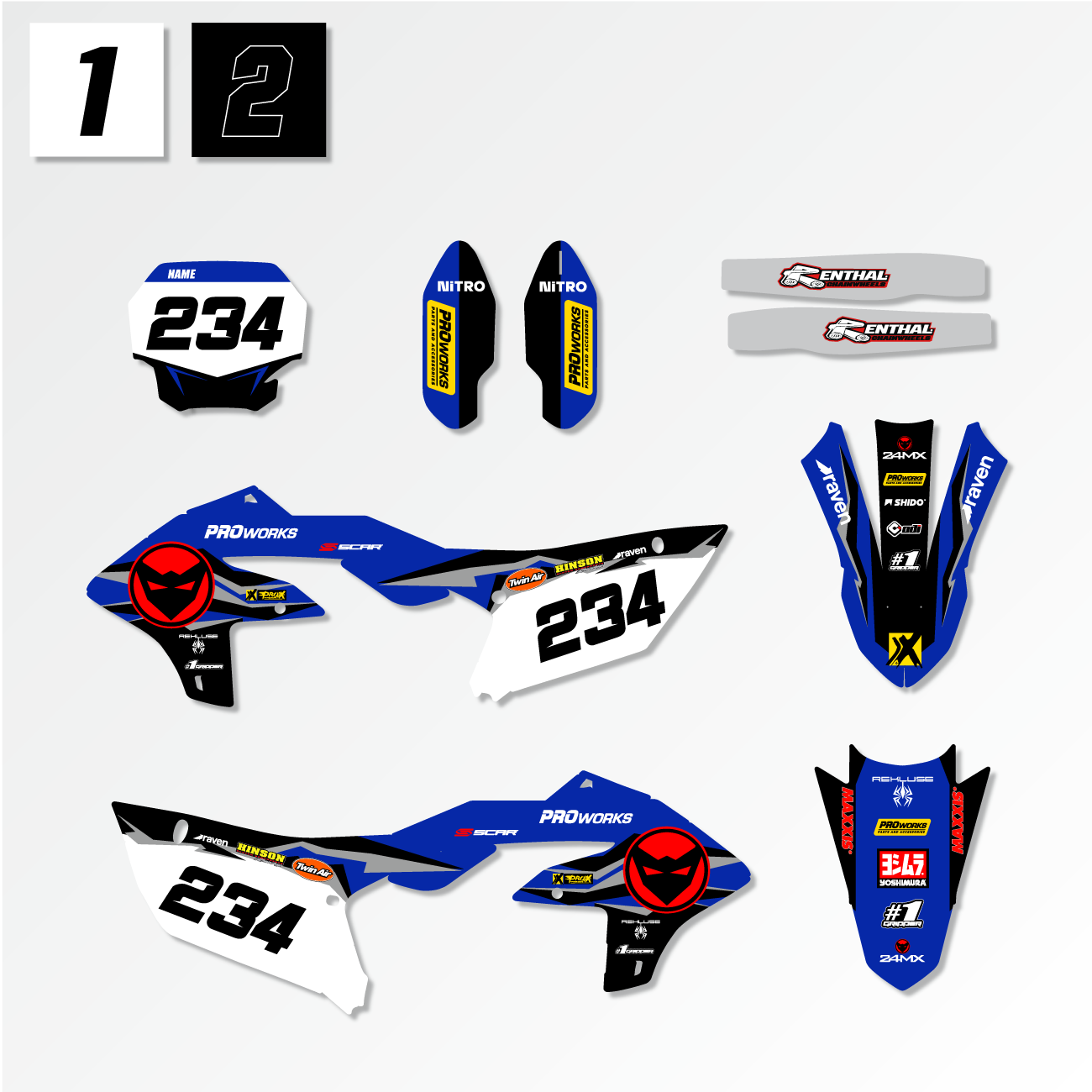 Komplet Nalepk Yamaha Ama
