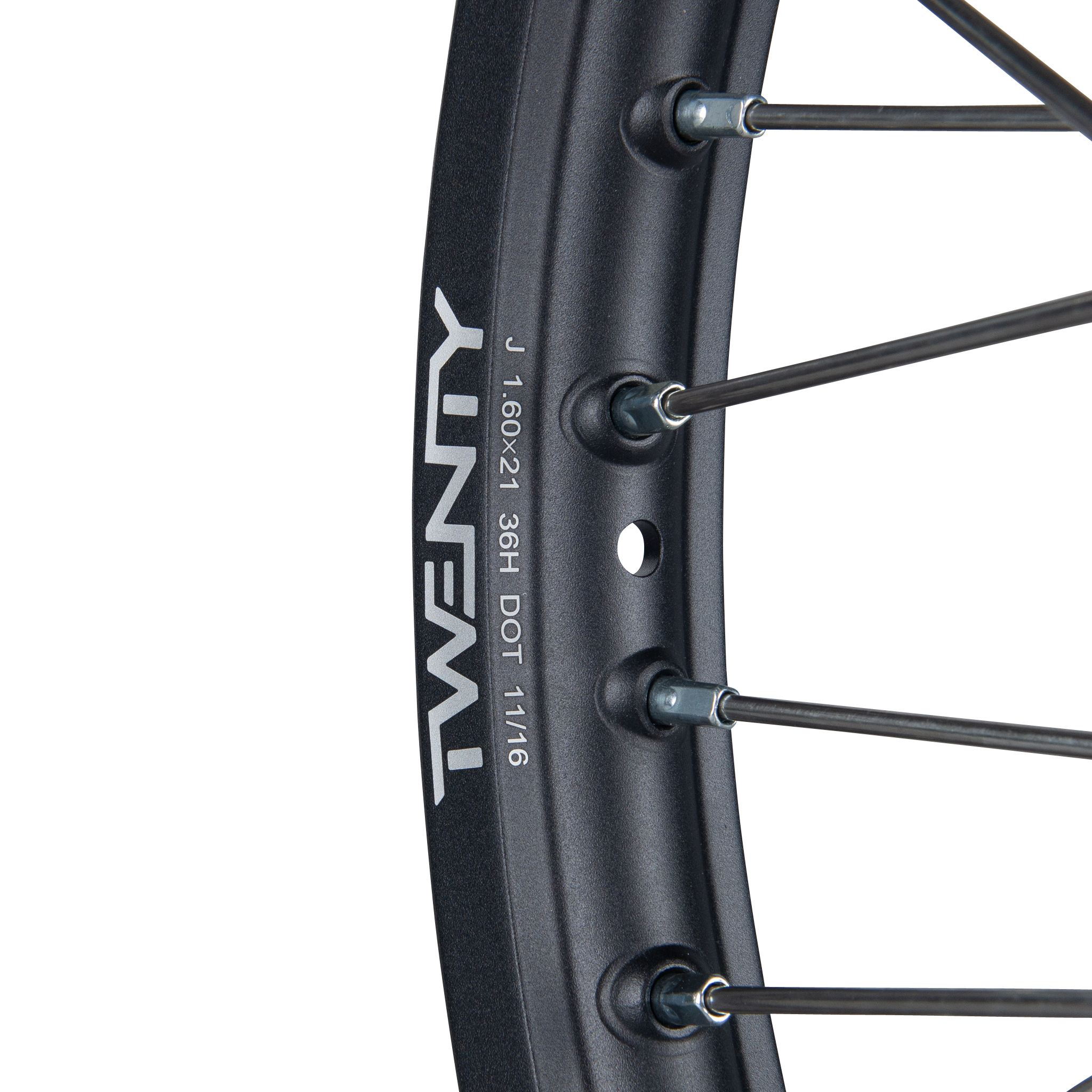 Rueda Delantera de Cross Twenty Negro-Naranja 21"