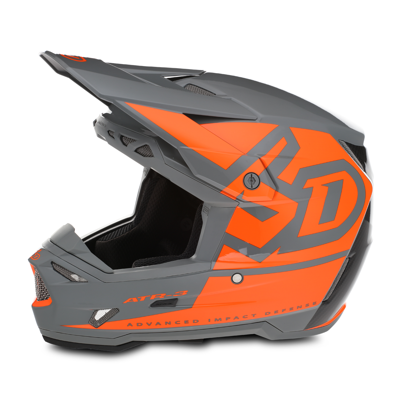 Crosshelm Kinderen 6D ATR-3Y Hex Glanzend