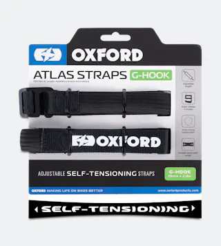 Fita de Amarração Oxford Atlas B-Clip Asphalt (Par)