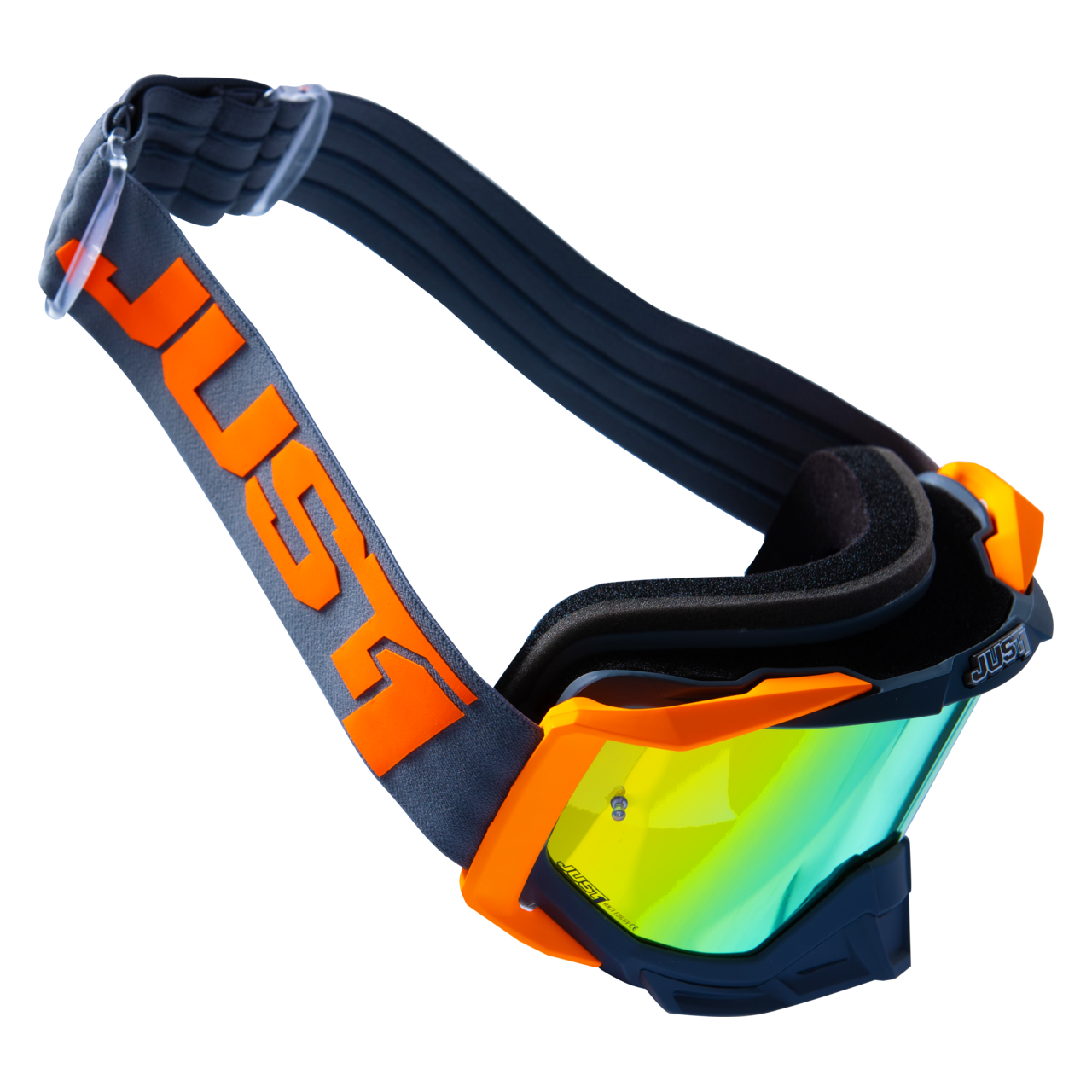 Just1 Iris 2.0 MX Goggles Logo Mirror Silver Lens
