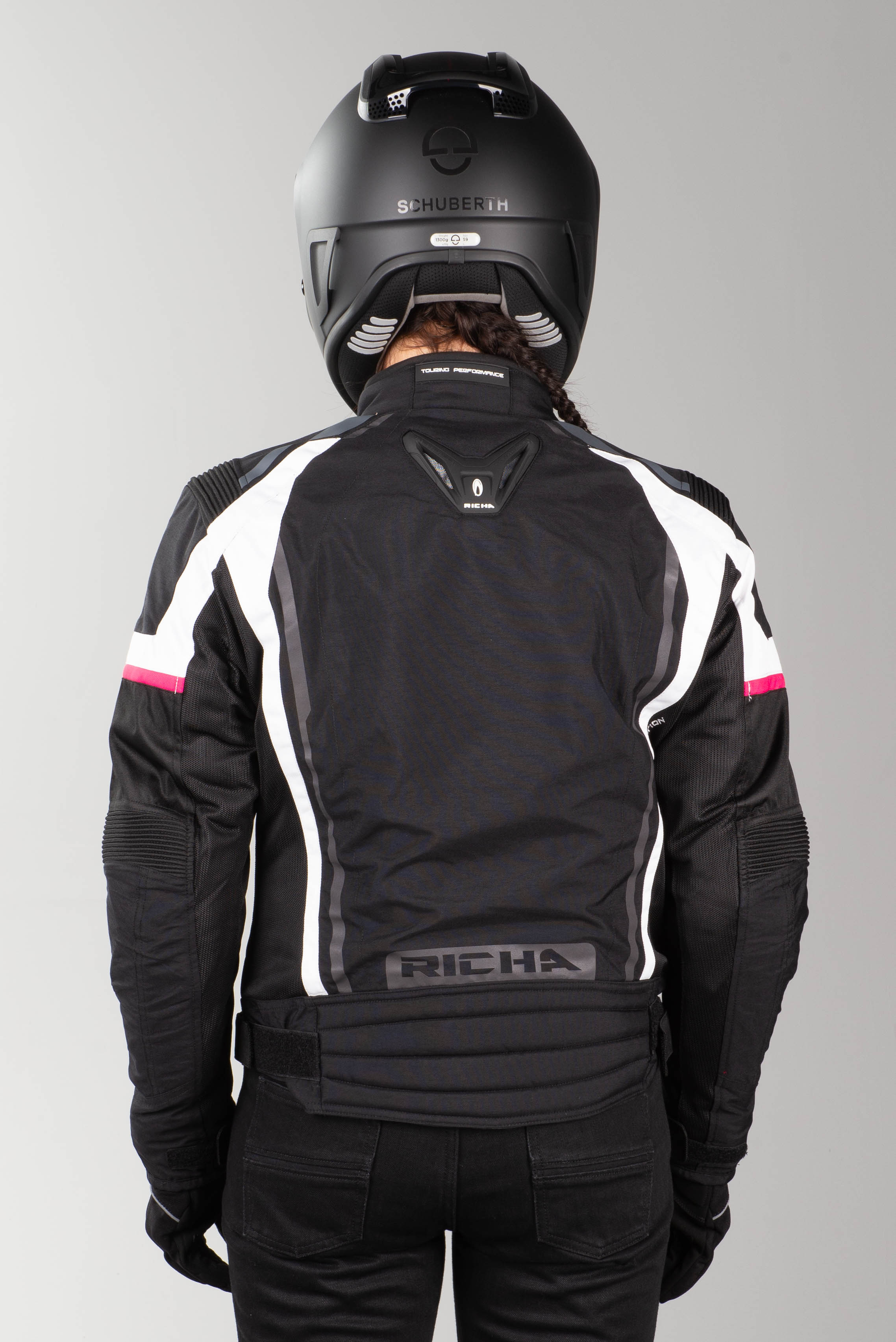 Richa Airwave MC Jacka Dam Svart Vit Röd Richa Airwave MC Jacka Dam Svart Vit Röd